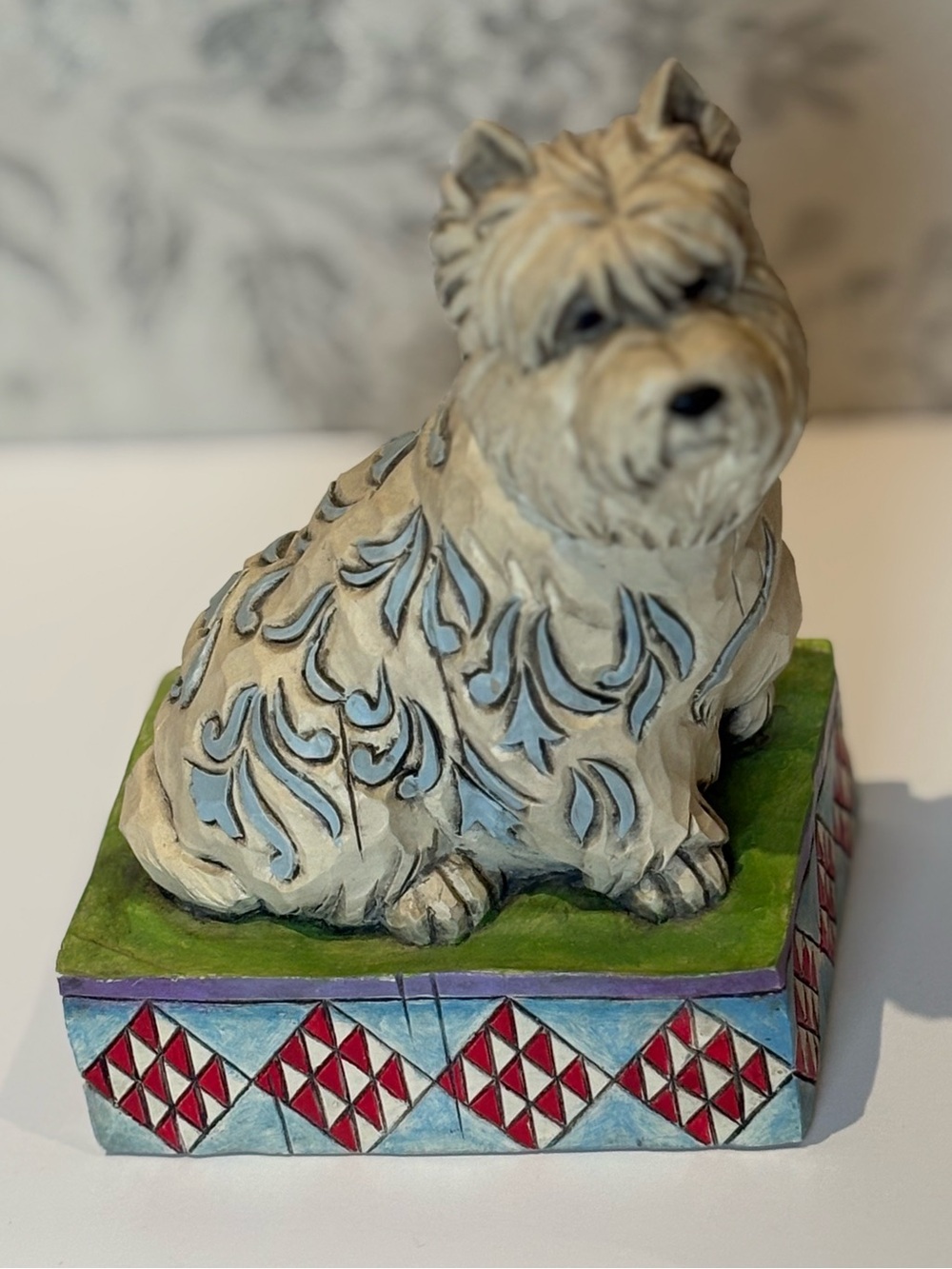 Jim Shore “Winston” West Highland Terrier Figurine- like new.